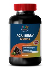 acai berry capsules – Acai Berry 1200mg – fat burn cleanse – 1 Bottle