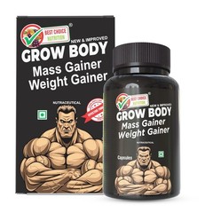 Best Choice Nutrition Grow Body Mass Gainer Fast Weight Gain, Improve Energy 60c