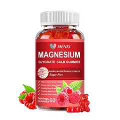 Magnesium Glycinate Supplement High Strength 400mg 60PCS Magnesium Gummies