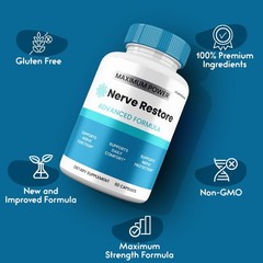 Nerve Restore Capsules, NerveRestore Cognitive and Brain Supplement (5 pack)