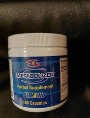 Slim4Life S4 Metabolizer Herbal Weight Loss Supplement Capsules 180 Ct Exp 02/28