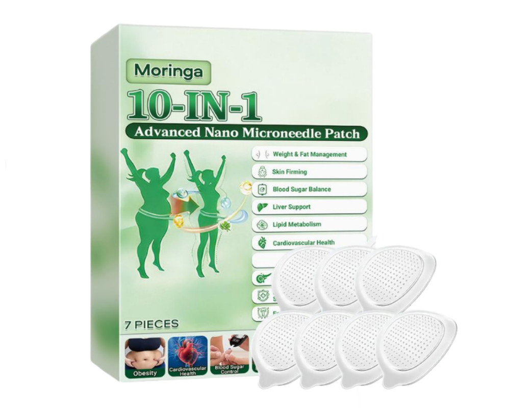 Berberine 10 in1 Advanced Nano Microneedle Patch for Weight Loss 7PCS Moringa US
