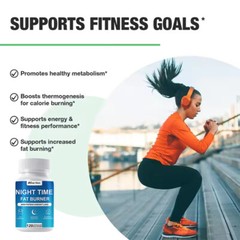 Night Time Fat Burner Supplement – Weight Loss Appetite Suppressant Detox 120ct
