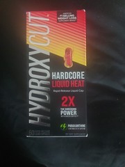 Hydroxycut Hardcore Liquid Heat, Rapid-Release Cap – 60 Capsules – EXP 07/2026