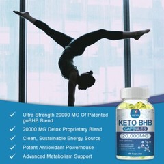 6 X KETO BHB 1200mg PURE Ketone FAT BURNER Weight Loss Diet Pills Ketosis
