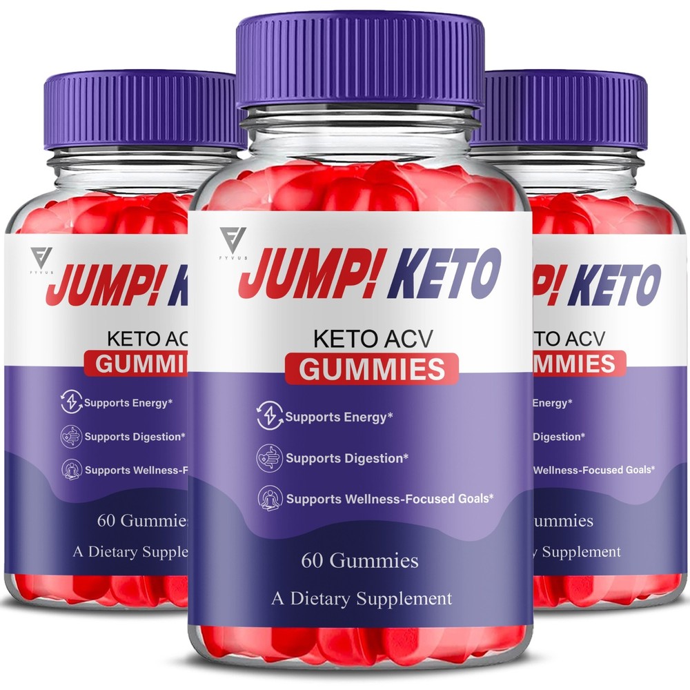 (3 Pack) Jump Keto Advanced ACV, Jump Keto Daily Health Supplement (180 Gummies)