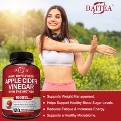 APPLE CIDER VINEGAR ACV 1600mg PURE WEIGHT LOSS FAT BURNER Diet Capsules