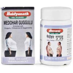 5-Pack | Baidyanath Medohar Guggulu 120 Tas Each |Weight Management | Exp 2029