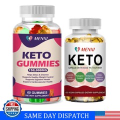 Keto Diet Pills | Keto ACV Gummies Weight Loss Fat Burner Appetite Suppressant