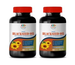 cholesterol and blood sugar lowering – BLACK SEED OIL – skin booster 2 BOTTLE