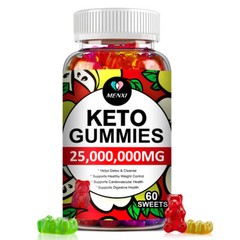Keto ACV BHB Gummies For Fat Burn Weight Loss Detox Keto Diet Pills 60 Pcs Gummy