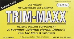 Trim-Maxx Lemon Twist Herbal Dietary Supplement 30 ct EXP:12/2027