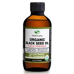 Black Seed Oil 4 oz – USDA Organic 100% Pure Cold Pressed Cumin Nigella Sativa