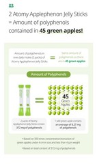 ATOMY Korea Green Applephenon Jelly Stick Weight Loss Aid Slim Body 28pc US Ship