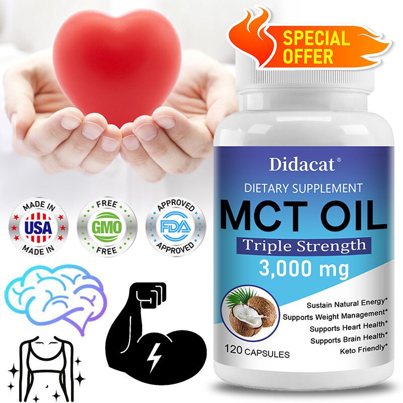 MCT Oil 3000 Mg Maintains Natural Energy and Supports Weight Management