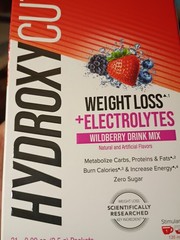 Hydroxycut Drink Mix, Wildberry Blast, Weight Loss + Electrolytes – 19 Packets