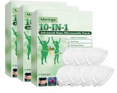 Berberine 10 in 1 Advanced Nano Microneedle Patch for Weight Loss 7 PCS Moringa.