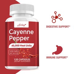 Cayenne Pepper 530mg – Digestive & Immune Support, Weight, Boost Metabolism