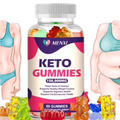 Keto ACV BHB Gummies for Fat Burn Weight Loss Detox Keto Diet Pills 60 Pcs Gummy