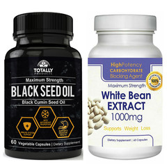 Black Cumin Seed Immune Support & White Bean Extract Weight Management 60 Caps