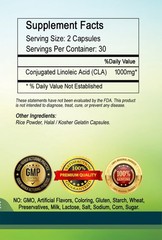 CLA Conjugated Lincoleic Acid Capsules 1000mg Per Serving High Strength.-=