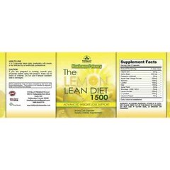 Lemon Lean Weight Loss Diet Pills & Thermo Trim Fat Burner Dietary Supplements