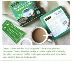SLIM GREEN COFFEE With Ganoderma WEIGHT LOSS Control Detox Tea Delivery 2-5 Days