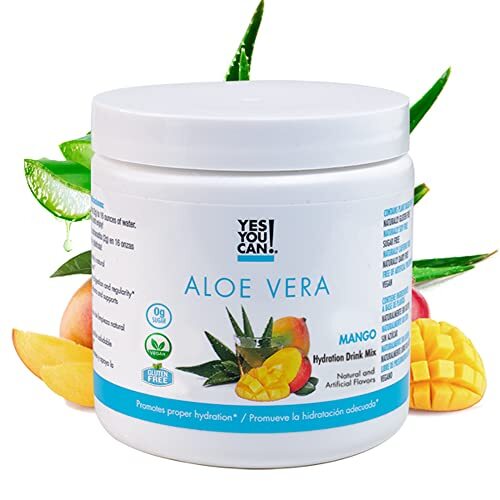 Yes You Can Aloe Vera Drink Mix Sugar Free Drink Mix Powder Mango 1 Pack