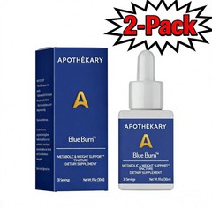 Apothékary Blue Burn Liquid Drops 1oz Metabolic Weight Support Tincture(Pack-2)