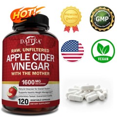 APPLE CIDER VINEGAR ACV 1600mg PURE WEIGHT LOSS FAT BURNER Diet Capsules