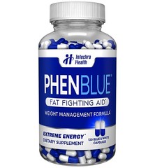 PHEN-BLUE Hardcore Fat Fighting Diet Pills + Extreme Energy 120 Capsules