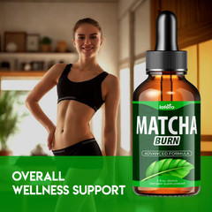 (3 Pack) Matcha Burn For Weight Loss MatchaBurn Liquid Drops Fat Burner (6 oz)