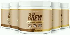 Memo Brew Powder – For Brain Focus, Memory, Clarity & Productivity – 5 Pack