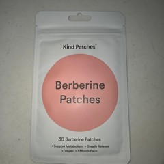 Kind Patches Berberine Patches 30 Count Metabolism Support Vegan 1 Month Supply