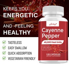 Cayenne Pepper 530mg – Digestive & Immune Support, Weight, Boost Metabolism