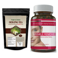 Herbal Oolong Tea Bags Weight Management & Wrinkle Remove Collagen Supplement