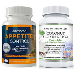 Advanced Appetite Control & Coconut Colon Detox Cleanse Weight Loss Supplements