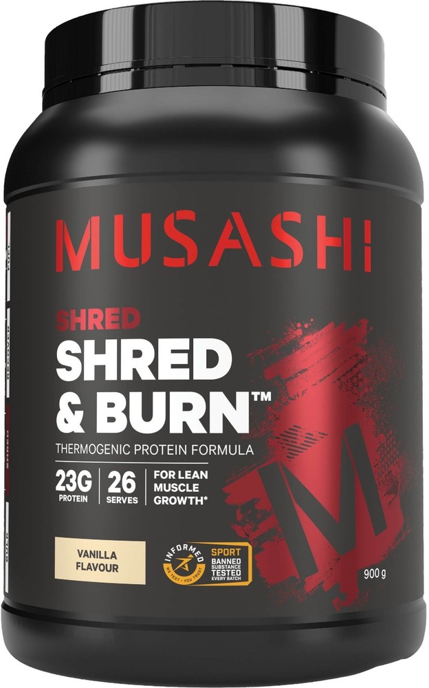 Shred and Burn 900g Vanilla Musashi