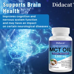 MCT Oil 3000 Mg Maintains Natural Energy and Supports Weight Management