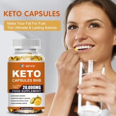 Best BHB Keto Diet Pills 20000mg Burn Fat-ACV Advanced Ketosis,Weight Loss,Detox