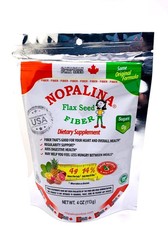 Nopalina Original Formula Flax Seed Fiber Supplement – 4 oz Each (Pack of 3)
