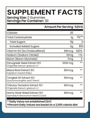 Ultra Peak XL Male Performance Gummy Dietary Supplement 60 Gummies 1 Pack