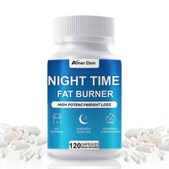 Night time Fat Burner 120 Caps Weight Loss, Appetite Suppressant & Detox