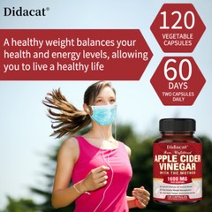 APPLE CIDER VINEGAR Capsules Suppress Appetite Healthy Weight Management 30-120