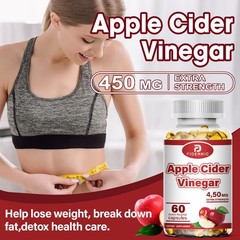 3 bottles Organic Apple Cider Vinegar Capsules for Weight & Digestive Support
