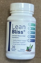 LEAN BLISS DIETARY SUPPLEMENT for HEALTHY WEIGHT SUPPORT, 30 CHEWABLE TABLET New