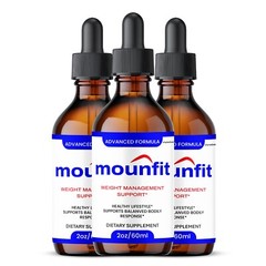 Mounfit Drops Liquid Supplement, Max Strength, Moun fit Drops (3 Pack)