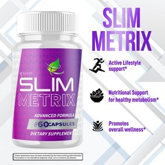 (1 Pack) Slim Metrix Advanced Formula Energy & Fitness SlimMetrix 60 Capsules