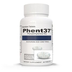 Phent37 1 Bottle 60 Speckled Tablets Advanced Phenylethylamine HCL Dietary …
