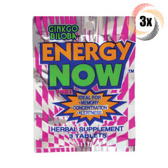 3x Packs Energy Now Ginkgo Biloba Weight Loss Herbal Supplements | 3 Tablets
